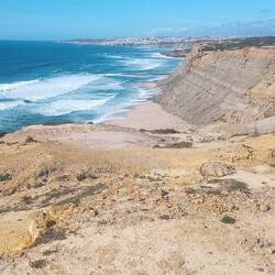 Blick vom Stellplatz auf Ericeira
