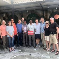 The Explore Group, with Hector (our driver) and Nala (our tour leader) in the middle