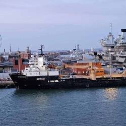 Aircraft carrier is waiting for us