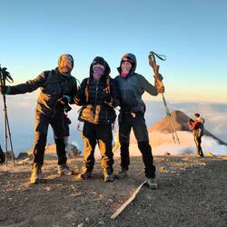 Our guide Cesar at the summit