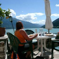 Das "Schlössel" am Reschensee