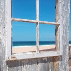 Praia da Costa de Santo André mit anderer Perspektive