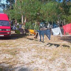 Der Wind hilft der Sonne beim trocknen