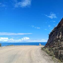 Het Titicaca meer tijdens de wandeling!
