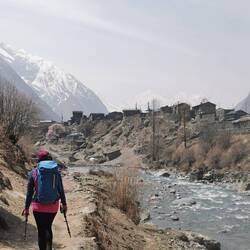 Blick zurück nach Nile