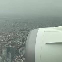 Descent over Tokyo.