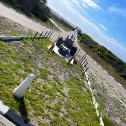 Canon from WWII when this was a base