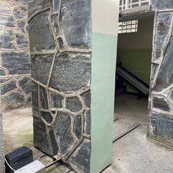 Stone door that locked them in- all stones were from the quarry