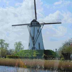 Mermaid windmill at Damme/Bruges