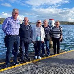 Waiting for return ferry.