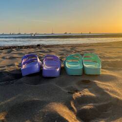 Üser super Sandale, wo mir no in Costa Rica hei kouft - Pura Vida steit sogar druf🤙🏽