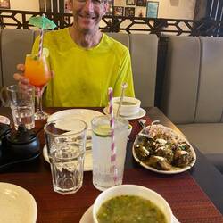 Eric's froofroo mocktail at lunch