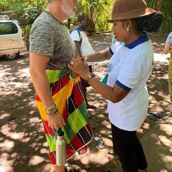 Brad getting ready to visit the Sacred Tree