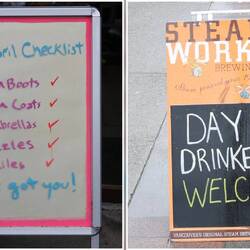 Bei dem Aprilwetter darf man auch am Tag trinken!