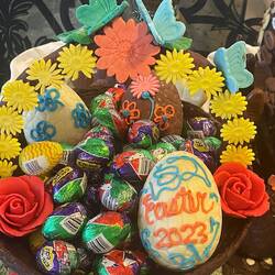 Yes, we ate many Cadbury and Reeses EGGS!