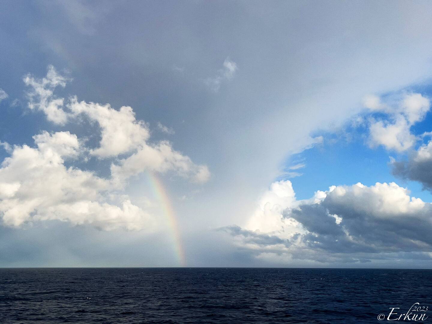 Glimpse of a rainbow -- Aboard Insignia.