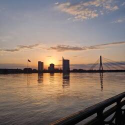 Hier habe ich den Sonnenuntergang genossen