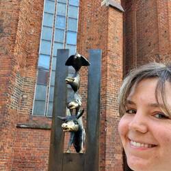 Die Bremer Stadtmusikanten allerdings etwas aggressiver als in Bremen