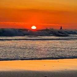 Sunset on the beach
