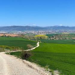 Looking back towards Pamploma