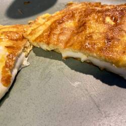 Ei mit Käse, Rezept von einem älteren Mann