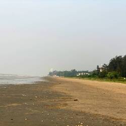 Beach near our hotel in Chandipore Sea Beach