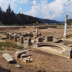 Die Ausgrabungsstätte Claros