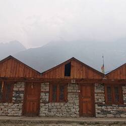 Links ist unser Zimmer
