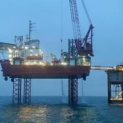 Sideview from our standby vessel