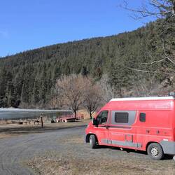 Willow Springs RV Park am Morgen