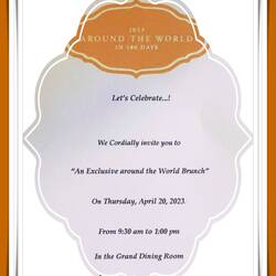 RTW Brunch in the Grand Dining Room -- Aboard Insignia.