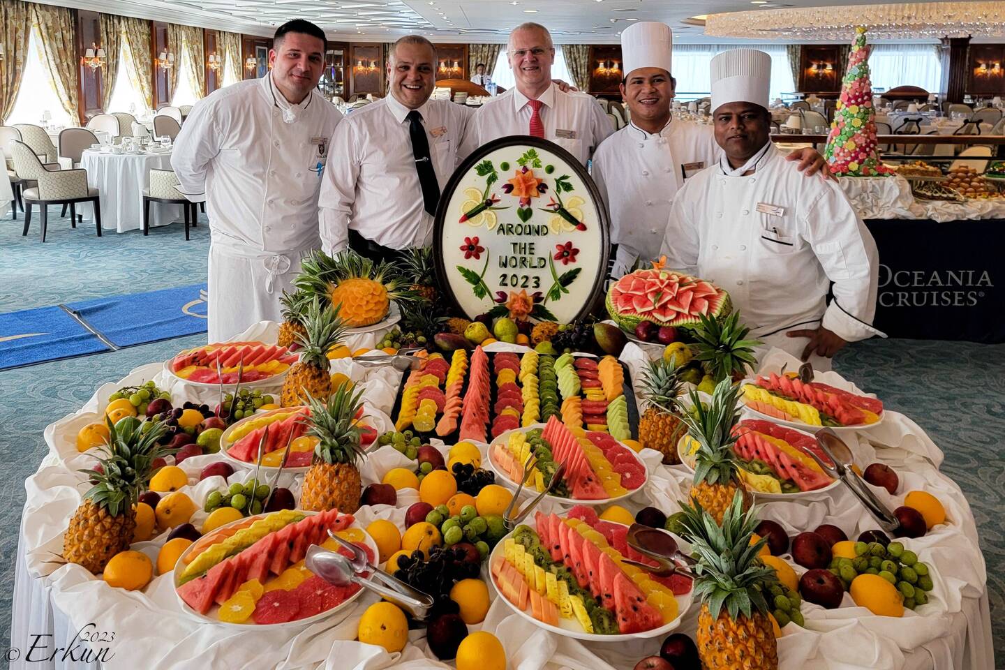 RTW Brunch in the Grand Dining Room -- Aboard Insignia.