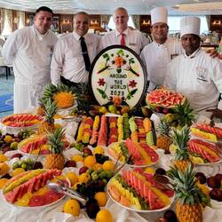 RTW Brunch in the Grand Dining Room -- Aboard Insignia.