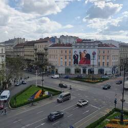 Blick aus dem Hostelzimmer
