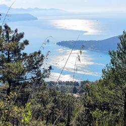 Einer der vielen spektakulären Blicke in die Bucht von La Spezia