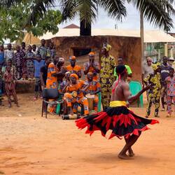 Public performance @ the Musée Honmé Palais Royal — Porto-Novo, Benin.