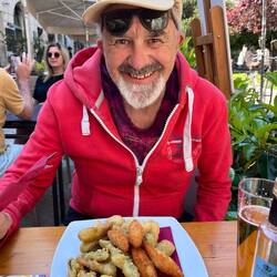 Kleines Meal im Schatten - kalt