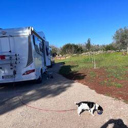 Stellplatz bei Daniela im Hinterland von Galipolli.