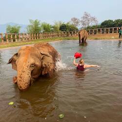 Others were not tempted after watching me slip and fall on the muddy bottom...