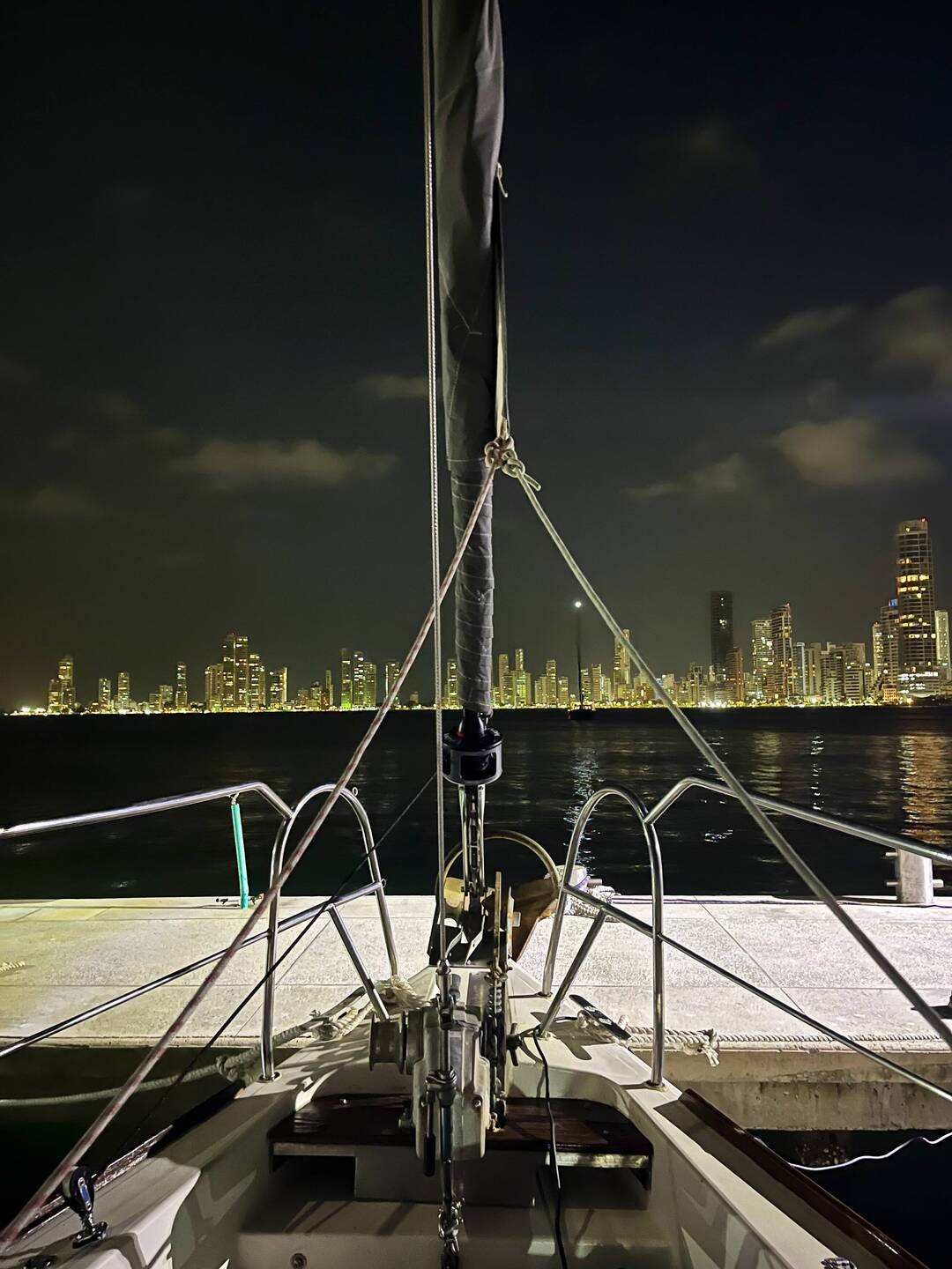 Last night in Cartagena before the trip on the open sea started.