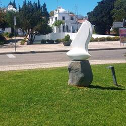 Skulptur mit Springbrunnen