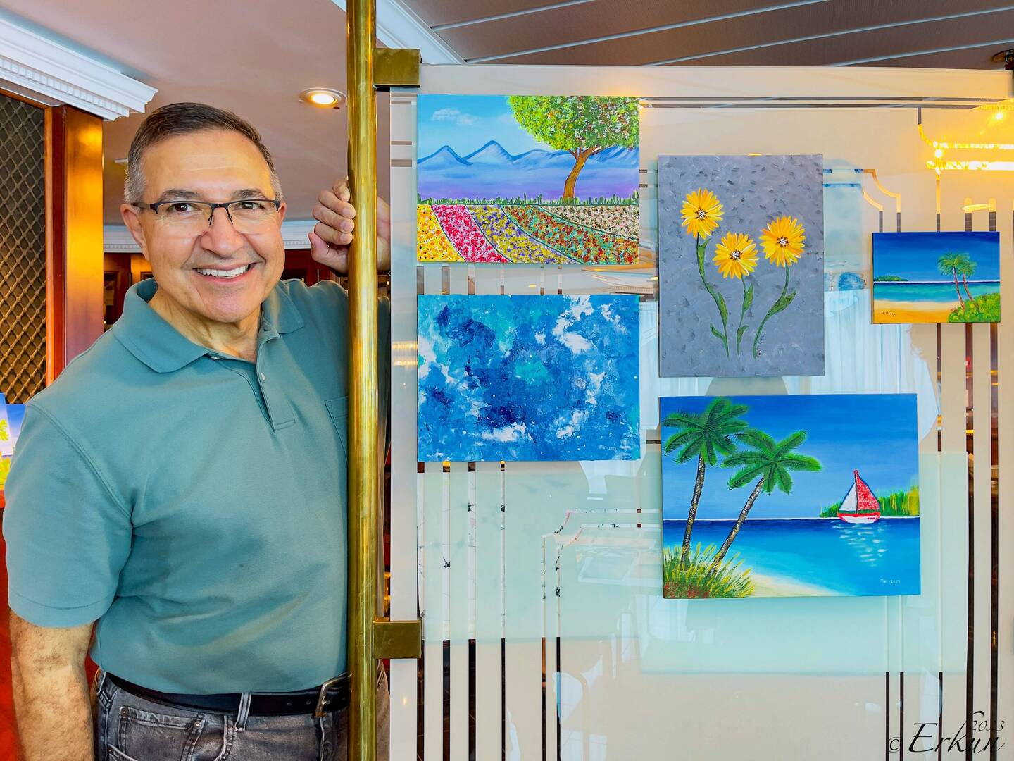 All but the small piece on the far right is Mui's work — Aboard Insignia.