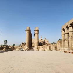 You can see the Mosque built upon the temple structure (in the background).