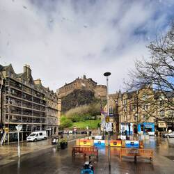 Blick auf Edinburgh Castle