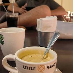 Last day means last egg coffee