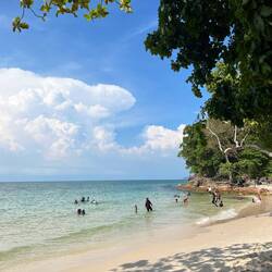 La plage Pasir Tengkorak