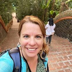 Not gonna lie, I had a spa facial earlier that day. Plus 100 stairs. Feeling the glow.