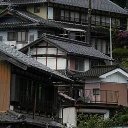 Typische Häuser hier in den Ortshjafzen, umgeben oft von Reisfeldern