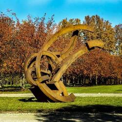 Cometa di Henke, acciaio corten (2017)