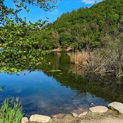 Idyllisch gelegener Bergsee